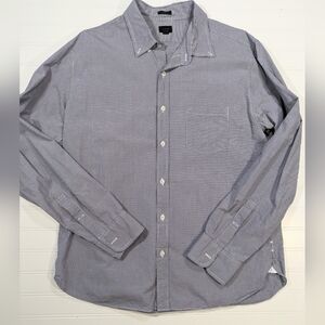 J. Crew Black/White Plaid Button Down Slim Fit Shirt